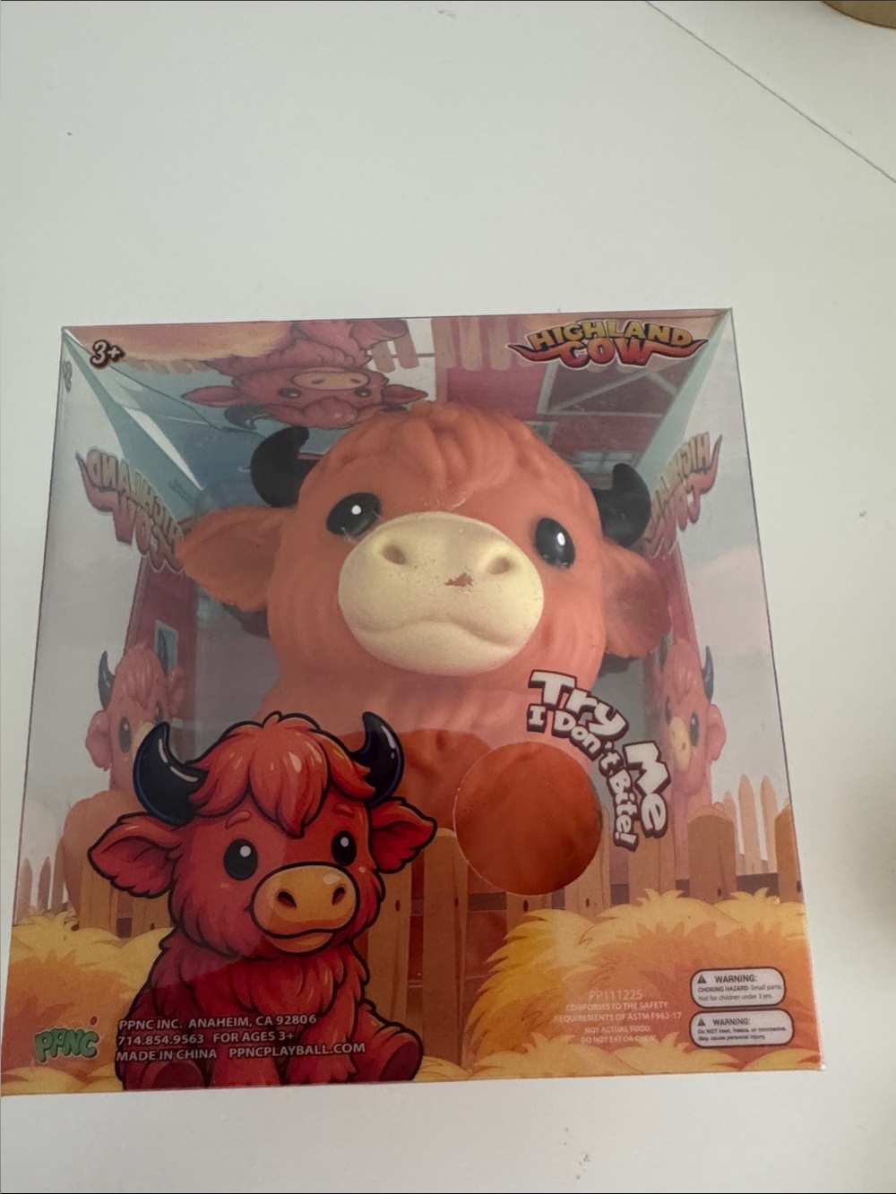 Highland Cow Squishy Toy - Orange Plush Stress Relief